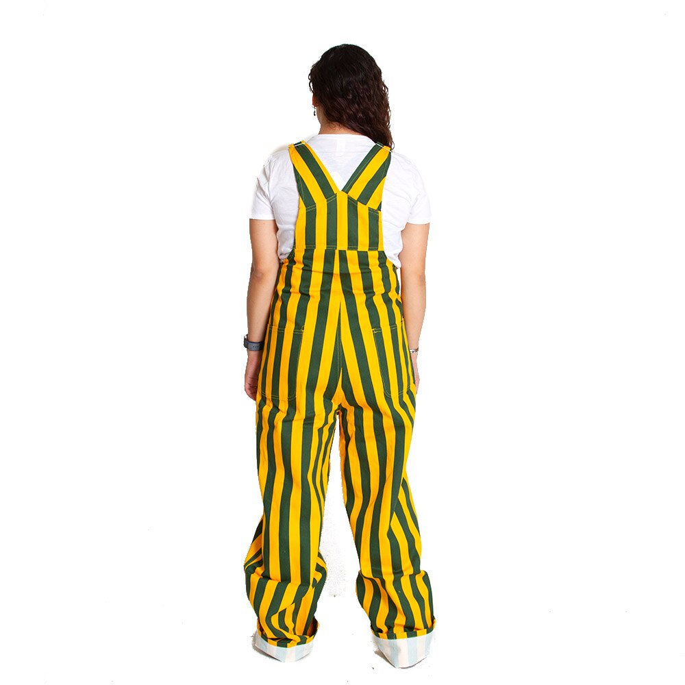 Green and Gold, Game Bibs, Cotton, Stripe, Overall